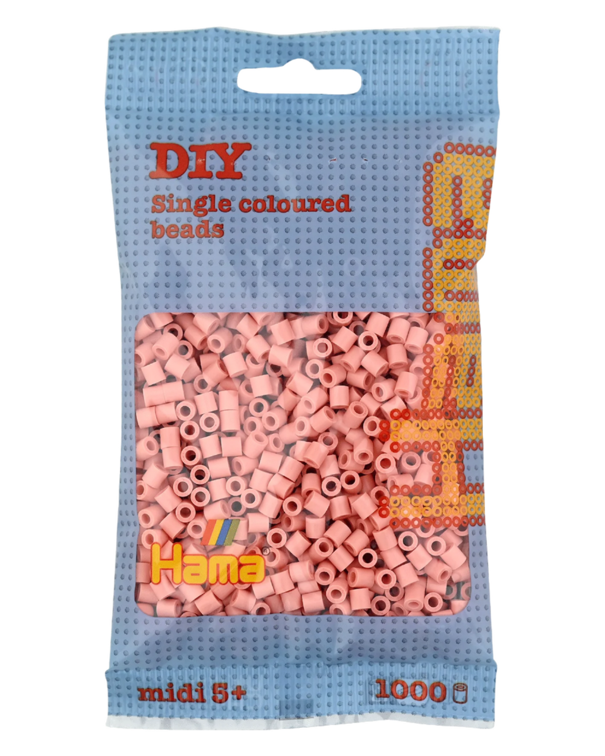 Hama perler 1000 stk - 207-26 mat rosa