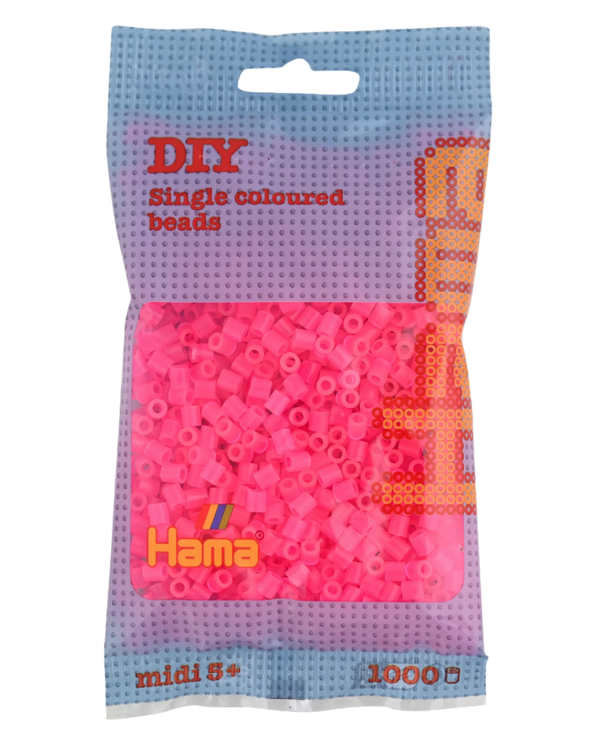 Hama perler 1000 stk - 207-32 neon fuchsia