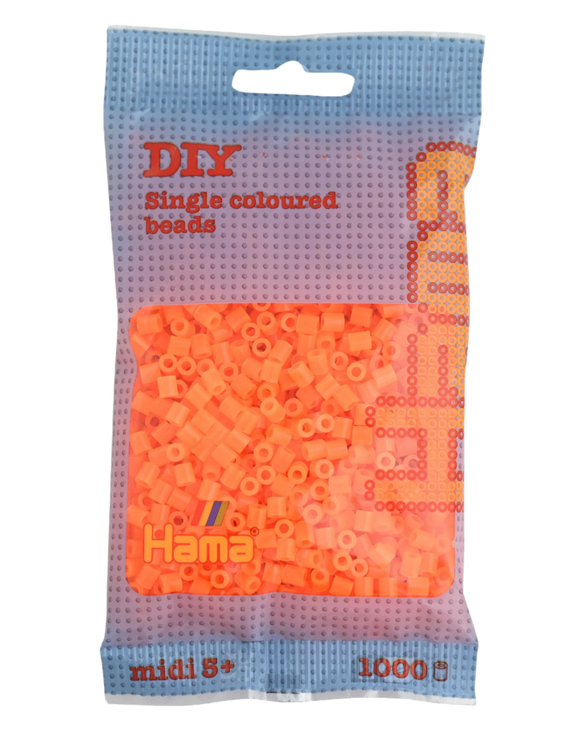 Hama perler 1000 stk - 207-38 neon orange
