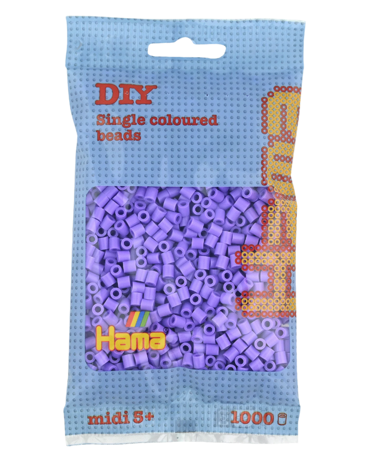 Hama perler 1000 stk - 207-45 pastel lilla