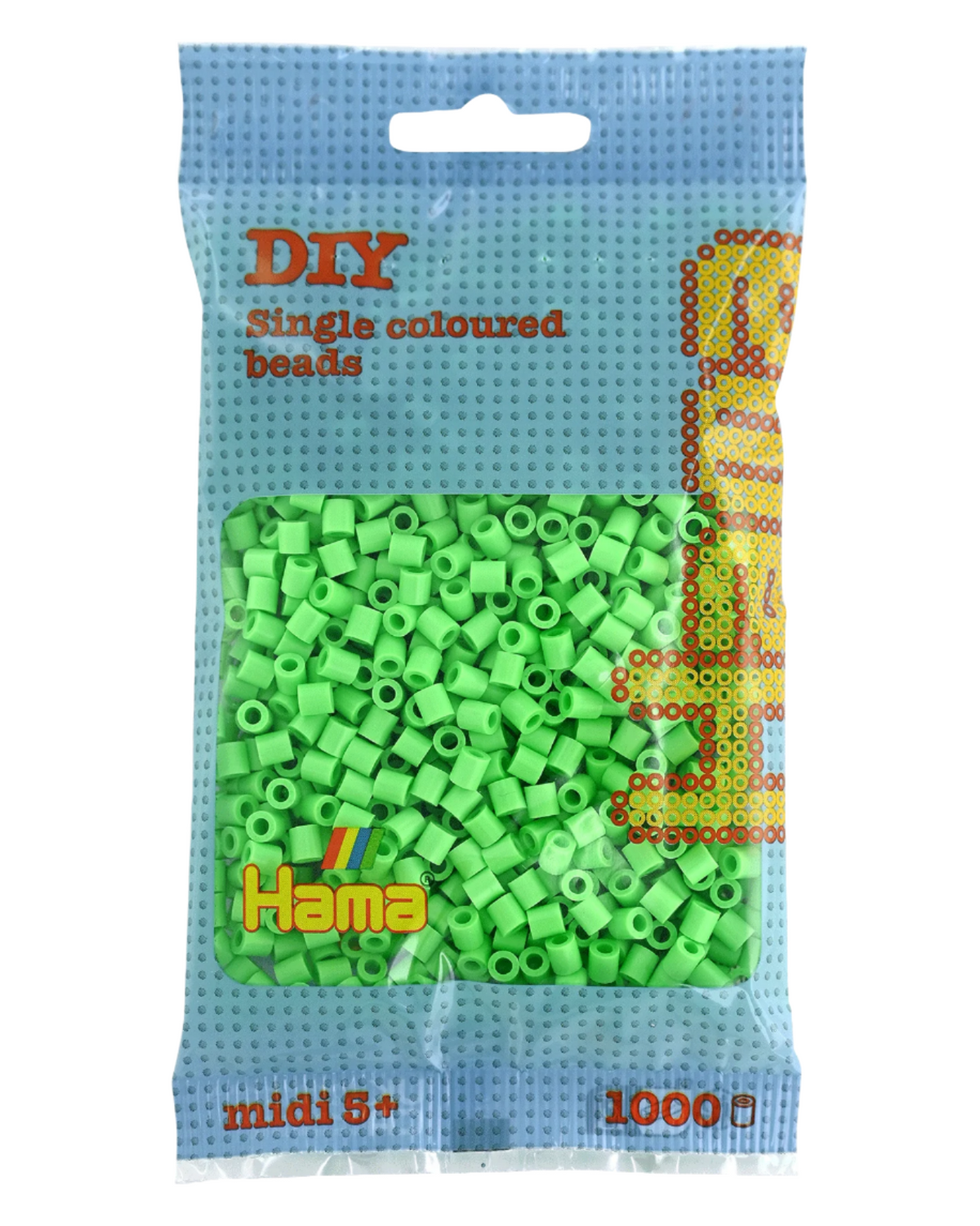 Hama perler 1000 stk - 207-47 pastel grøn