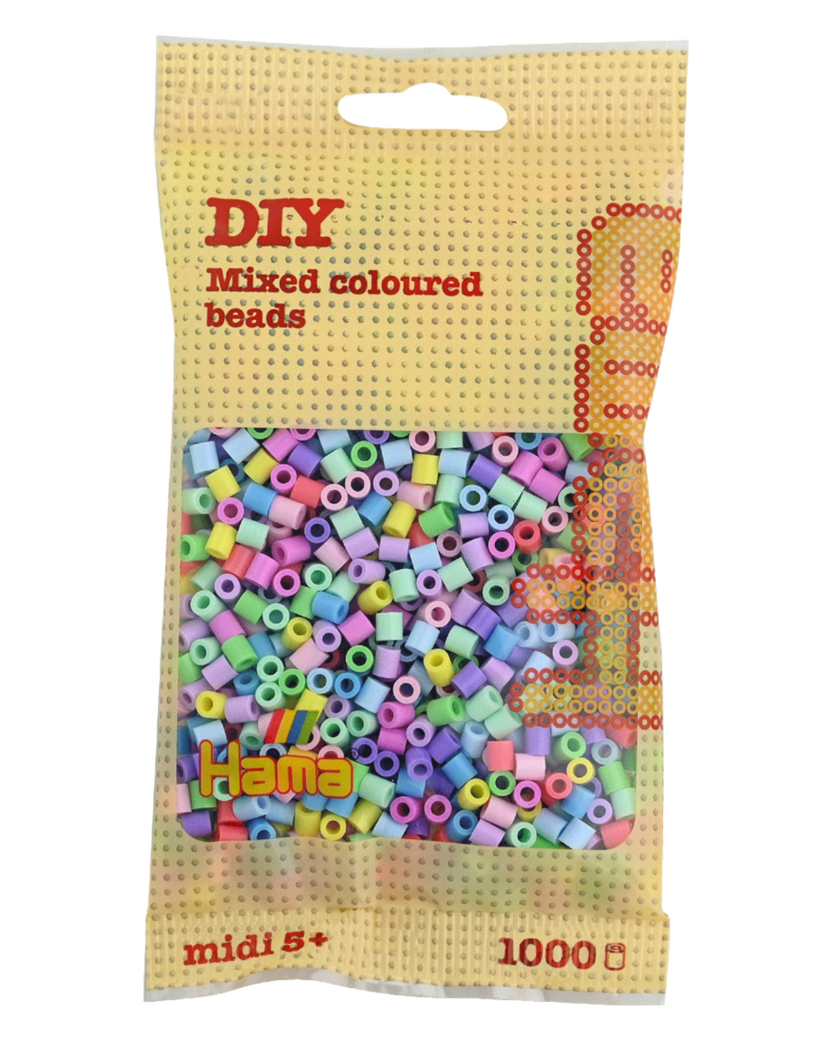 Hama perler 1000 stk - 207-50 pastel mix