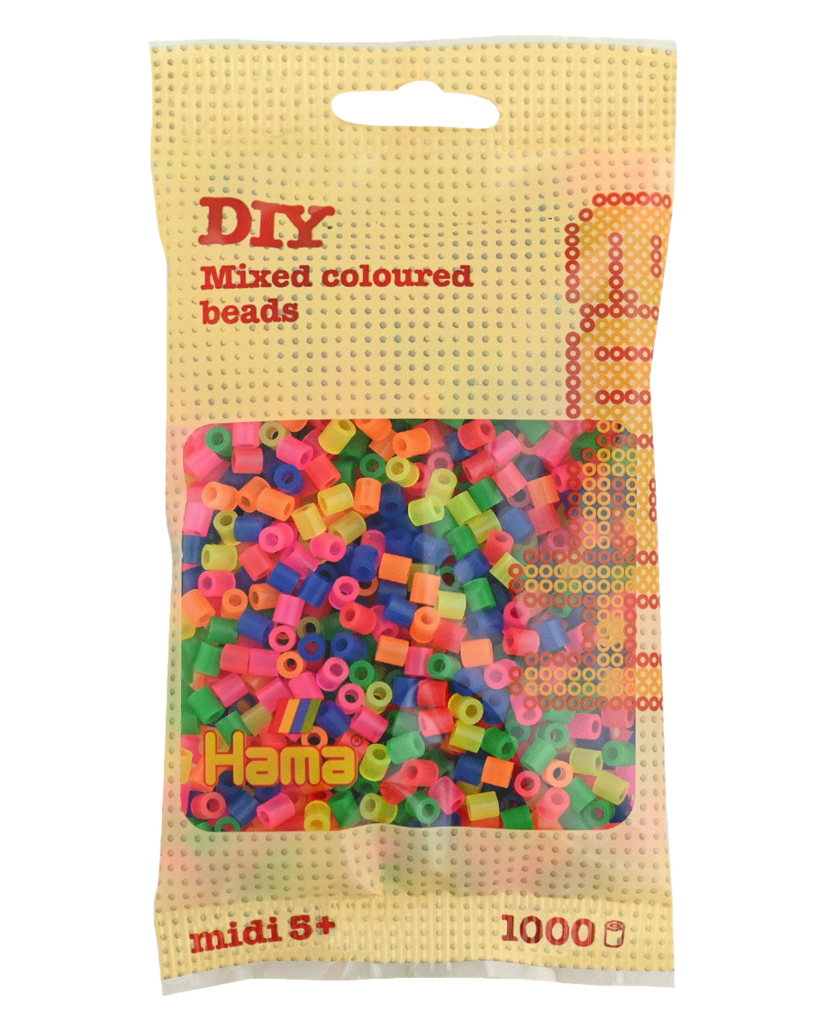 Hama perler 1000 stk - 207-51 neon mix