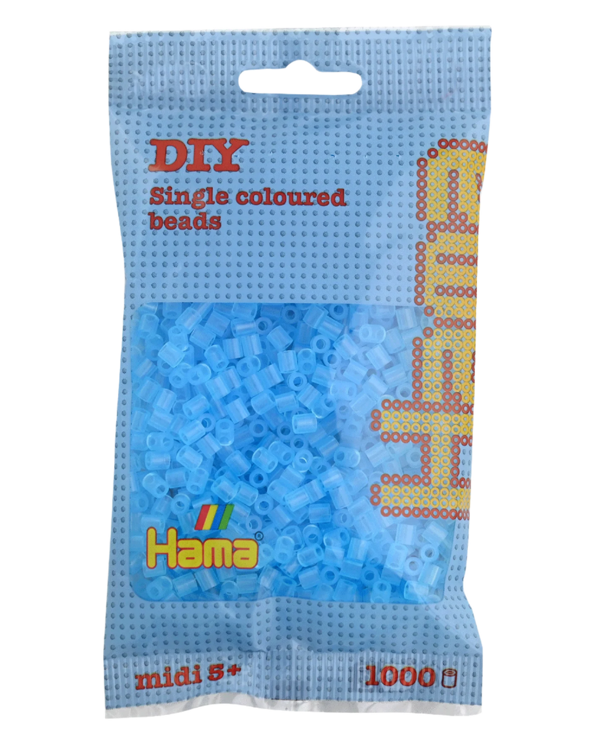 Hama perler 1000 stk - 207-73 transparent aqua