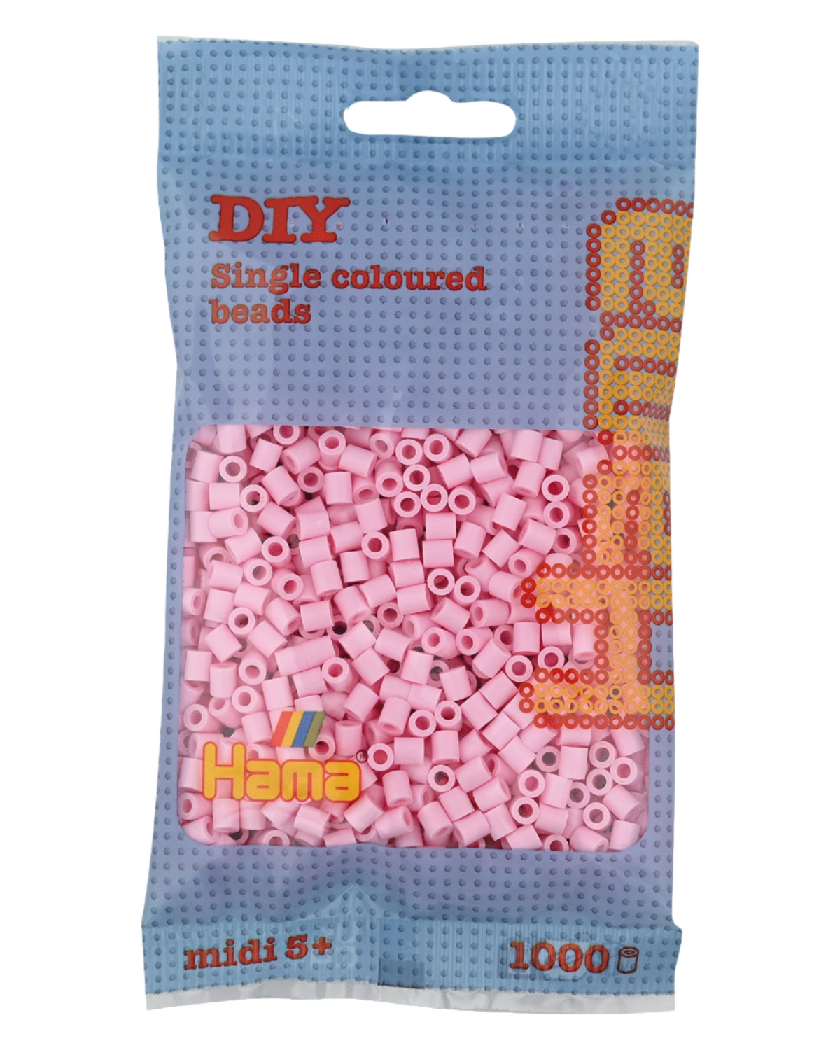 Hama perler 1000 stk - 207-95 pastel rosa
