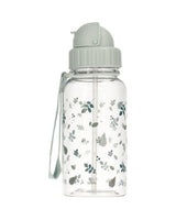 Leaf drinking bottle with straw, Sage Green