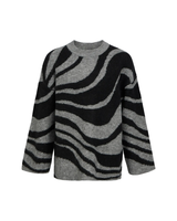 Grå - medium grey - Striktrøje - Object - 23044637