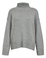 Grey - medium grey - Object - knit sweater - Wool - Cashmere - 23044659
