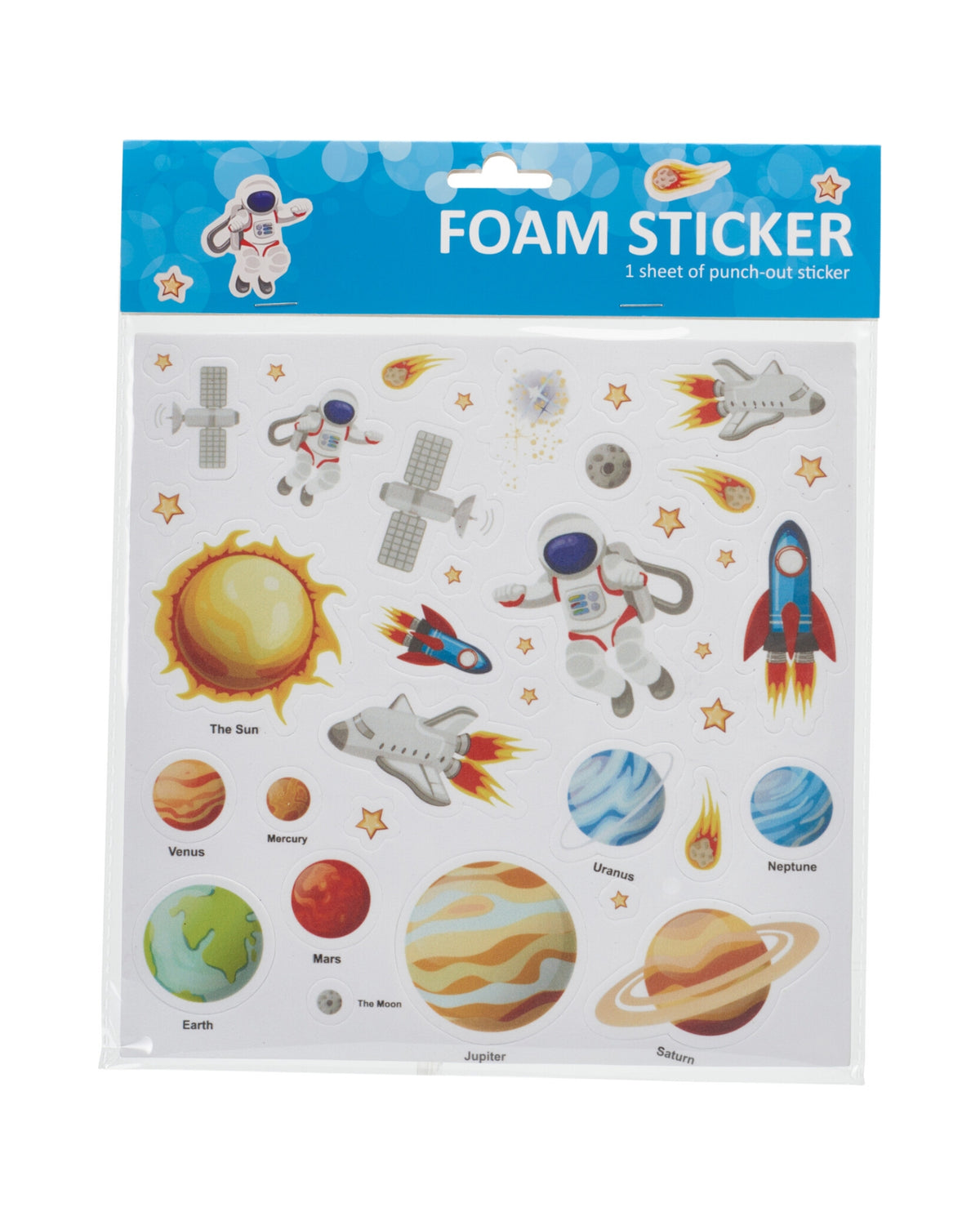 Stickers ark 20 x 20 cm – Skumklistermærker