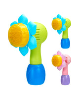 Soap bubble gun for batteries