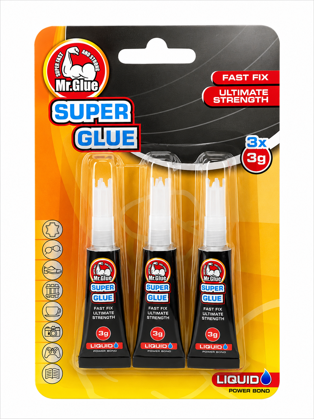 Mr. Glue Superlim – 3 x 3 g