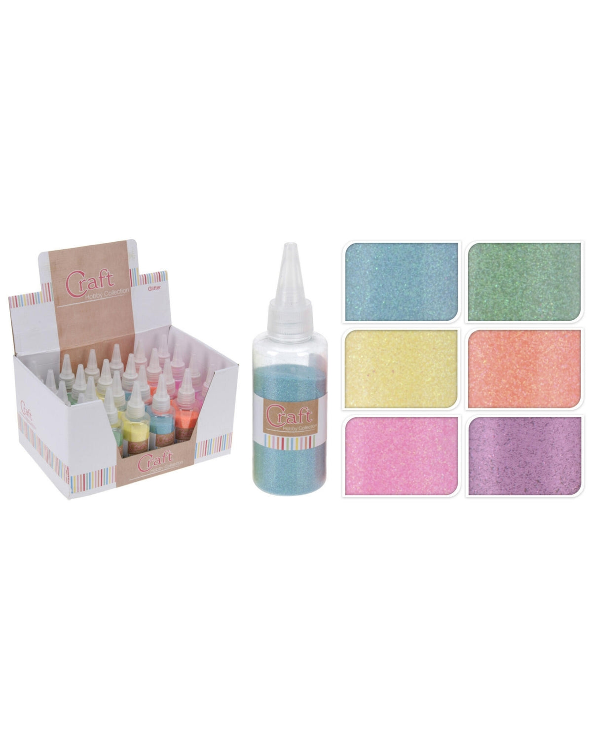 Glitter in bottle 9cm 1 pc