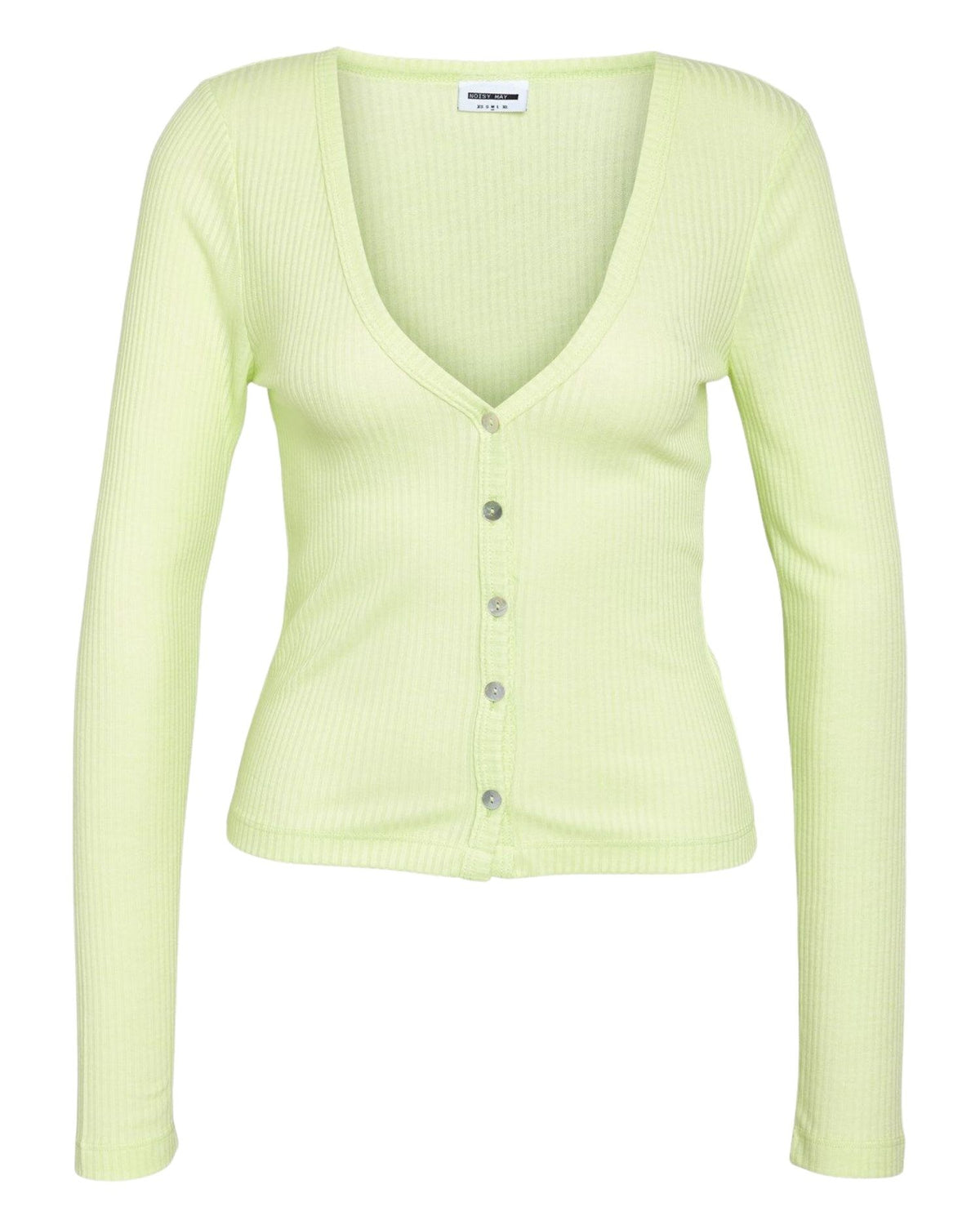 Lime - bow tie - Noisy May - rib cardigan - 27029945