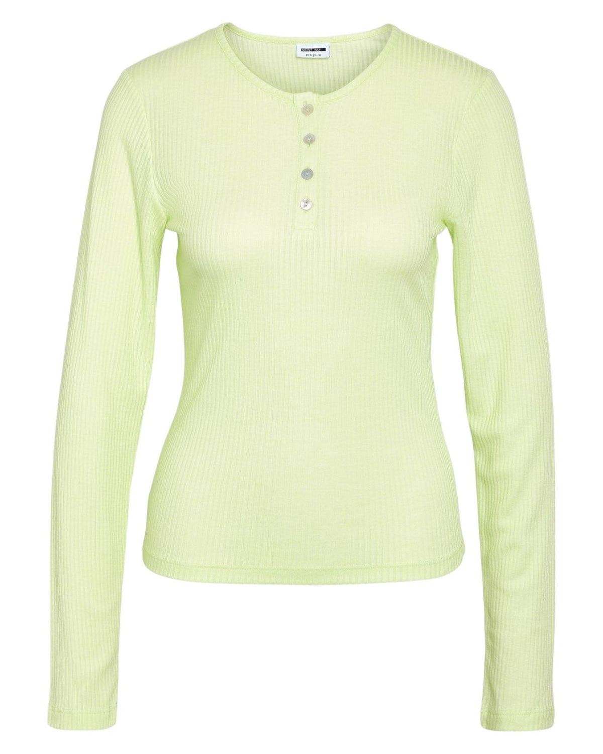 Lime - bow tie - Noisy May - rib blouse - 27029946