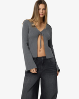 Grå - Charcoal grey - Noisy May - Cardigan - 27034651