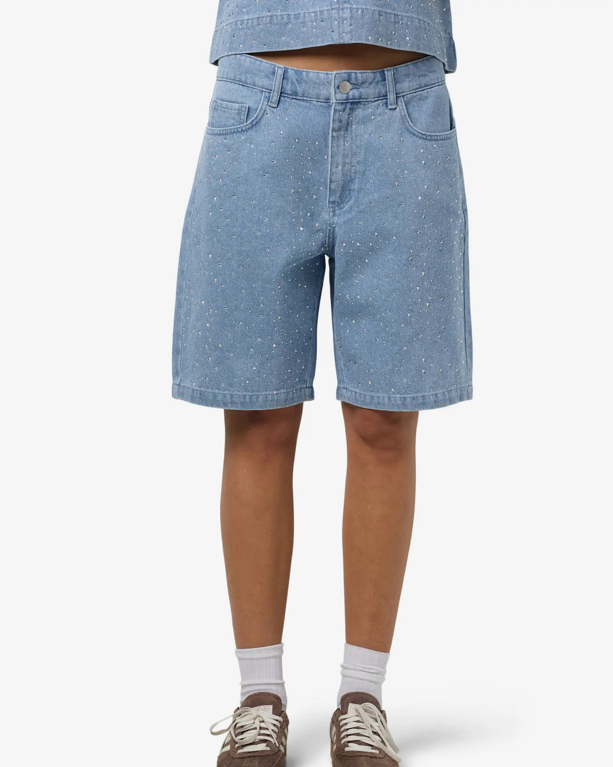 Blå - Light Blue Denim - Noisy May - Denimshorts - 27036690