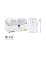 Genanvendeligt PS - gafler  – 25 dele