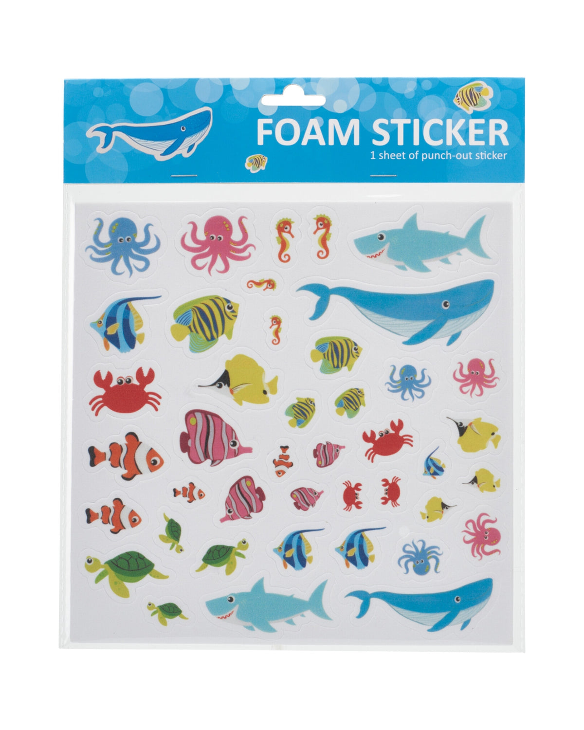 Stickers ark 20 x 20 cm – Skumklistermærker