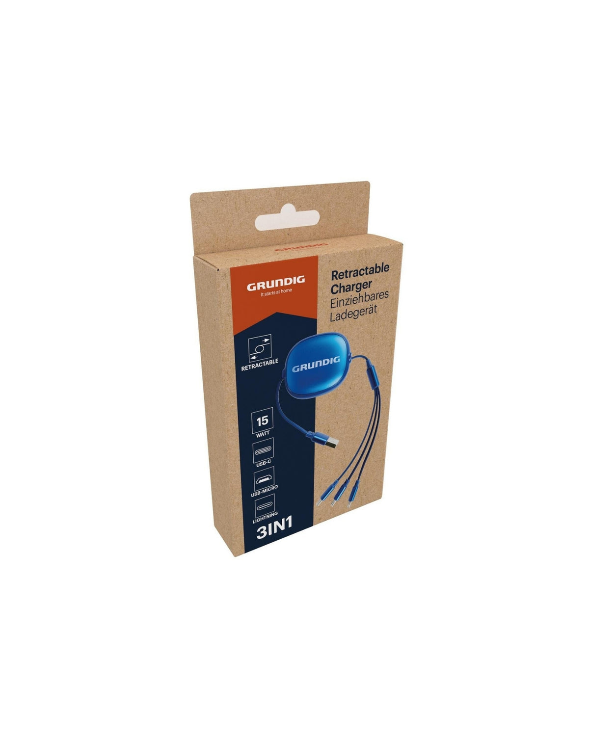 Ledning USB til USB C / Micro / Lightning