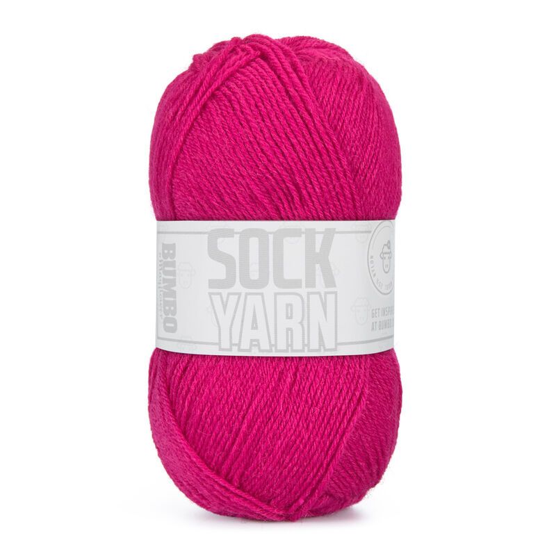 Bumbo Strømpegarn fv.114 - Pink 50g.