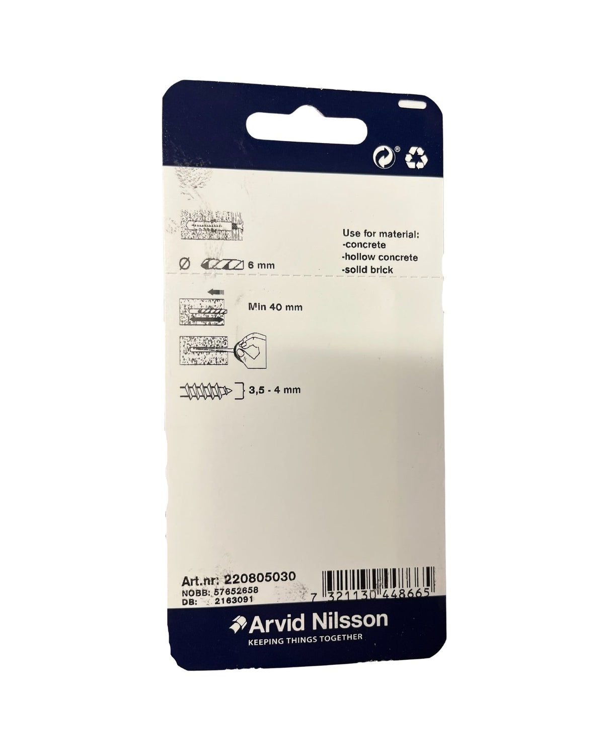 Plug tacon 6X30 nylon 20 Stk