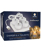 Fyrfadslys LED - Genopladelige