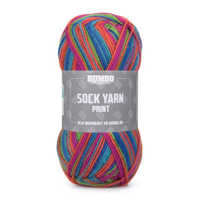 Bumbo Strømpegarn Print fv.190 - Landskab 50g.