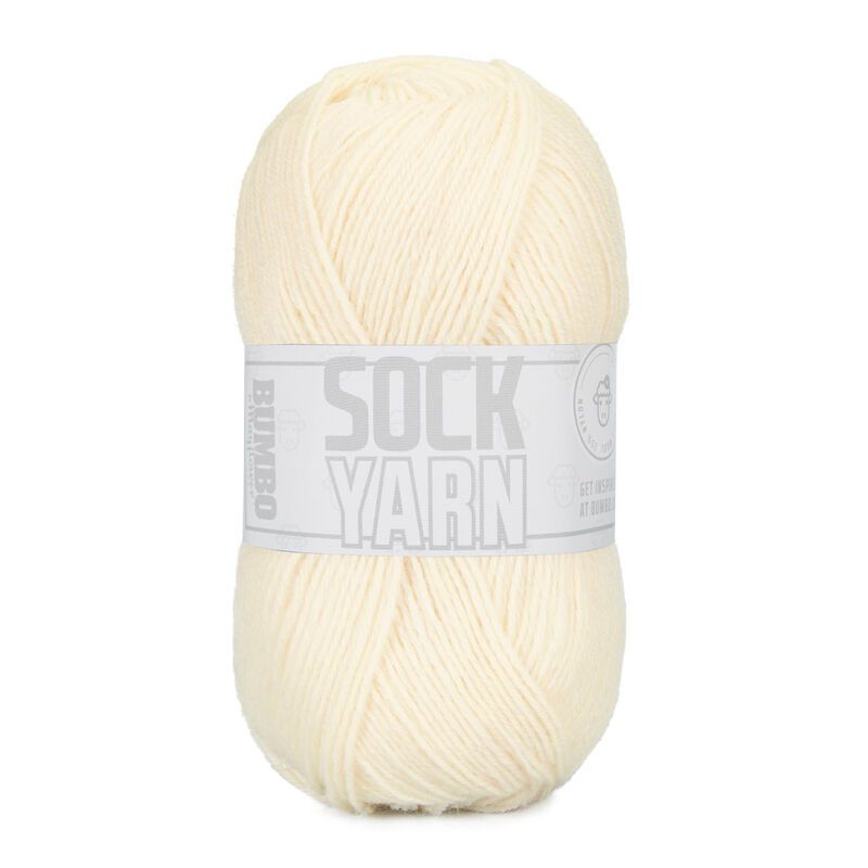 Bumbo Sock Yarn color 107 - Natural 50g