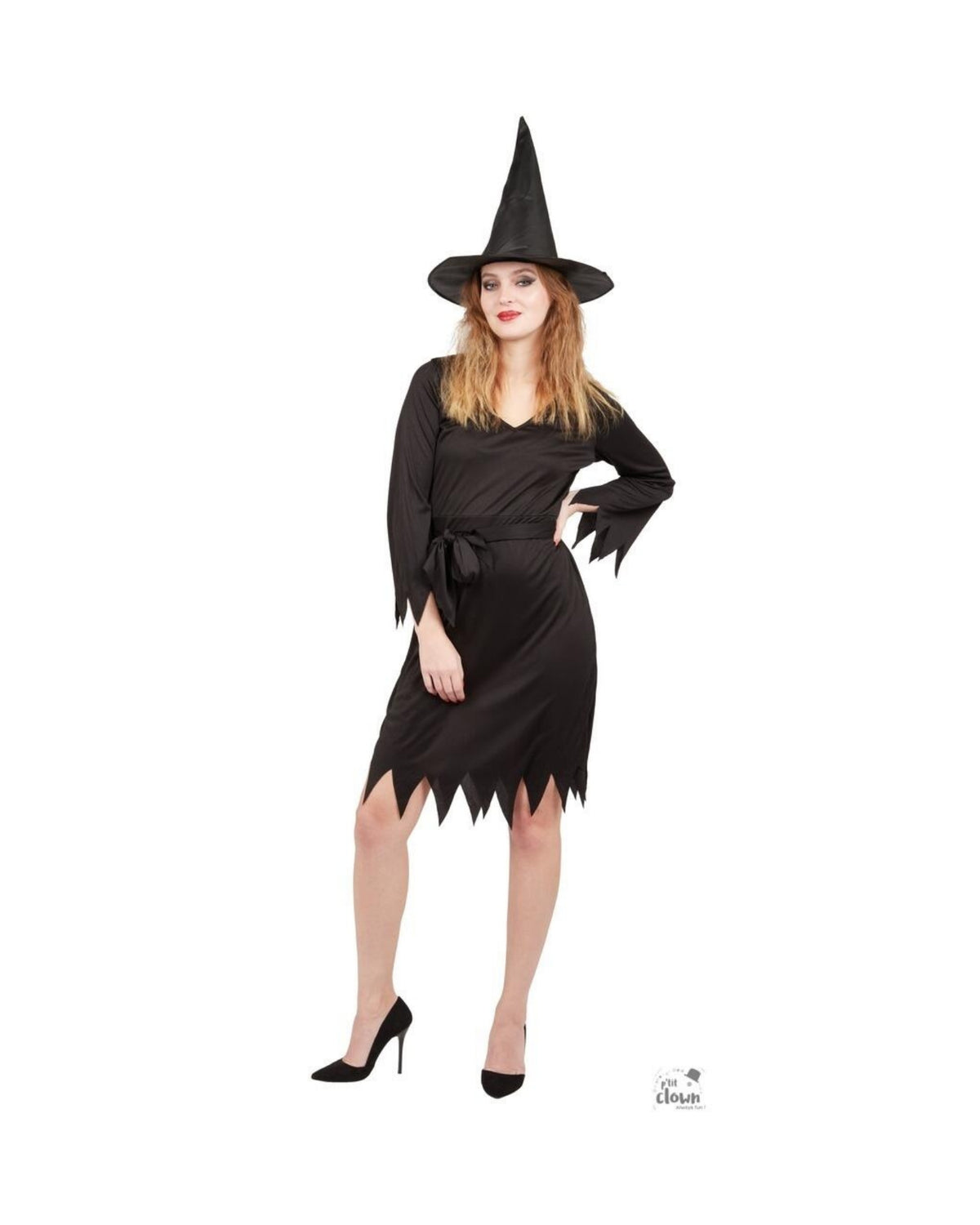 Witch costume black S/M for adults