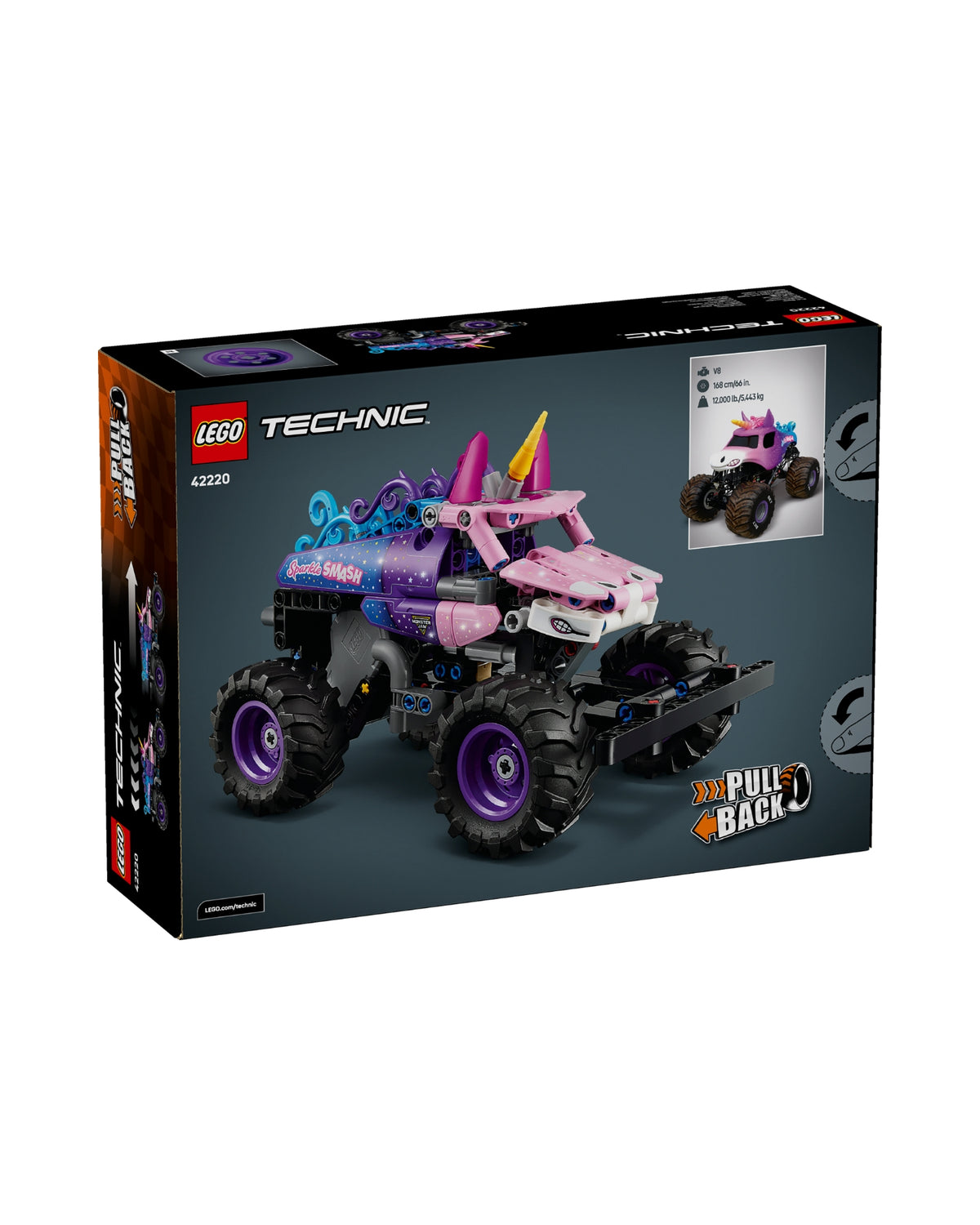 LEGO 42220 Monster Jam# Sparkle Smash# pull-back - LEGO Technic 42220
