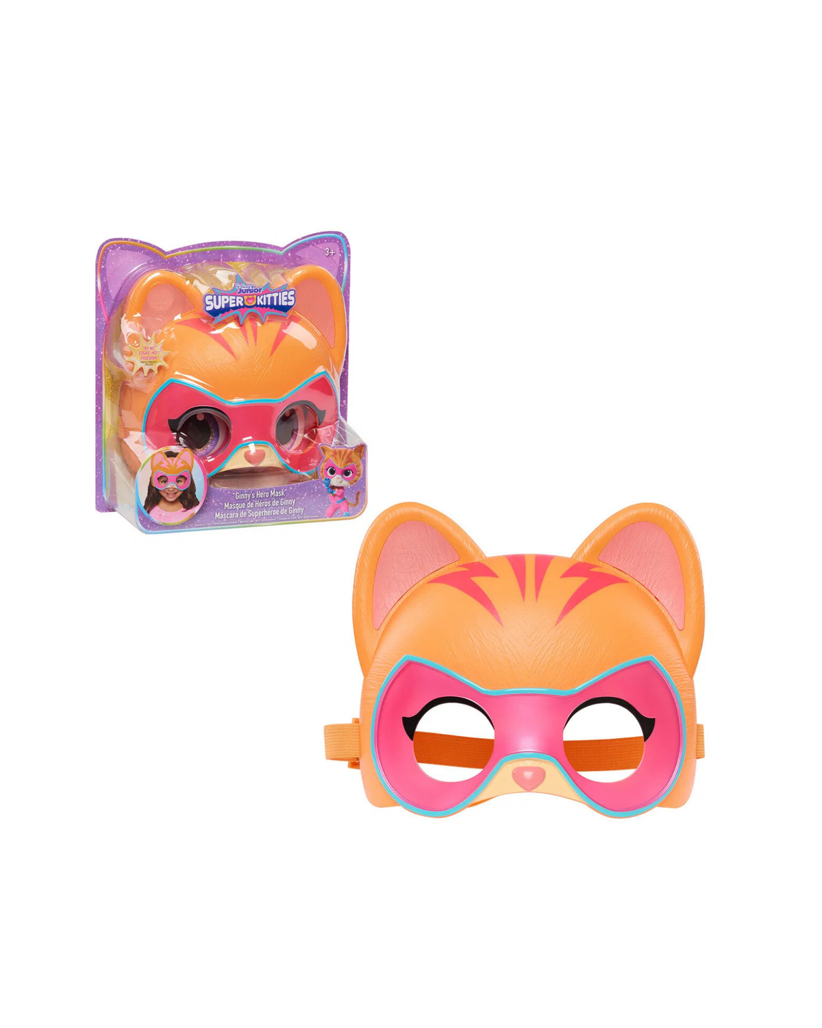 Disney Jr. Super Kitties Hero Mask. Orange