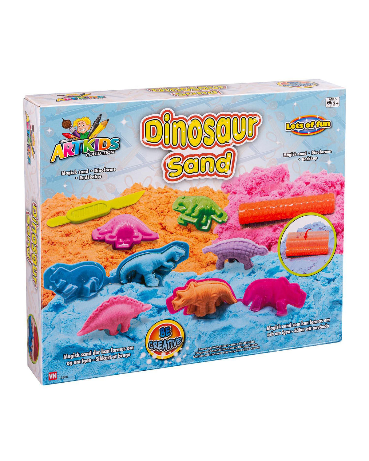Magical sand with dinosaur
