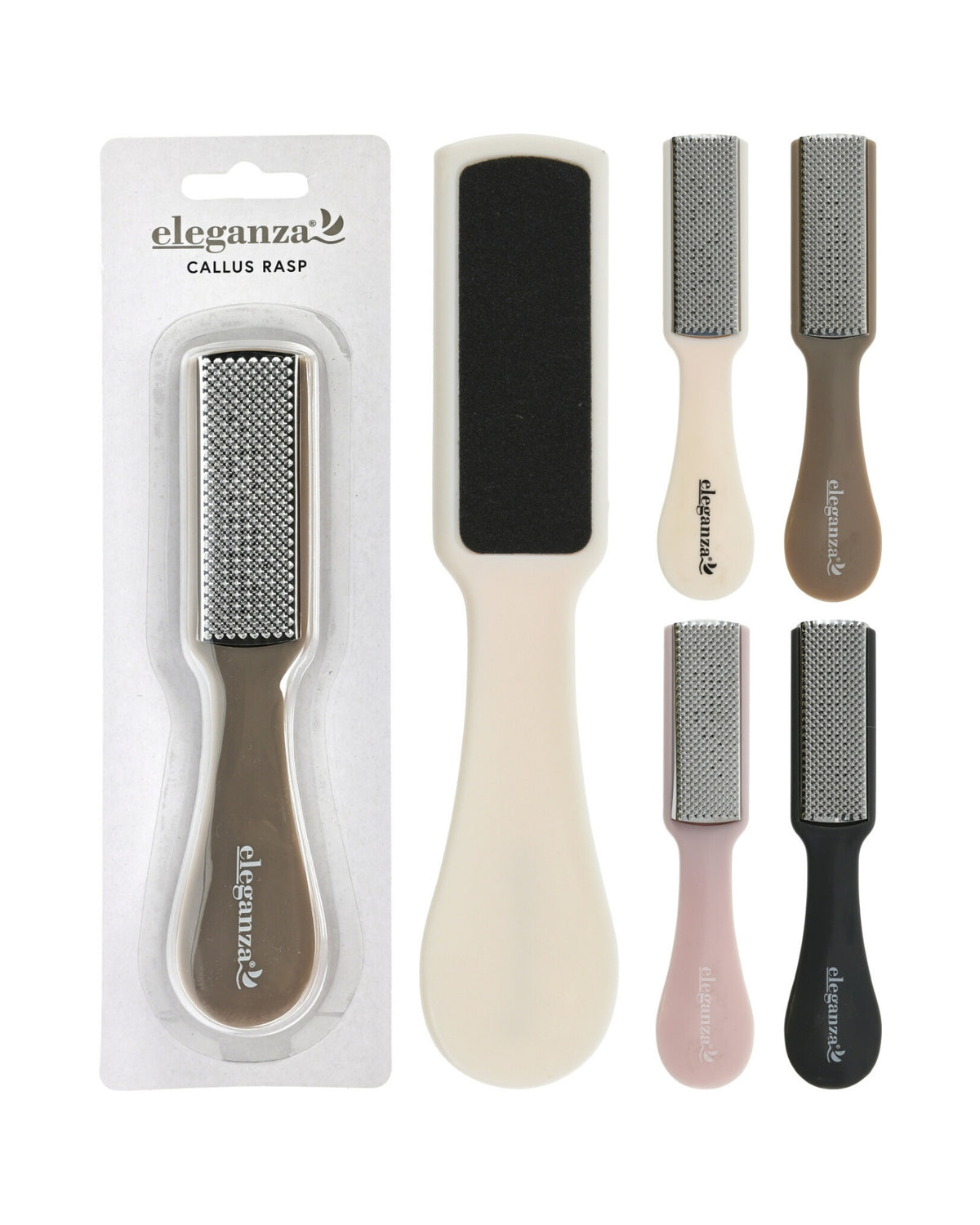 Hård hudfjerner 17 cm – 4 farver