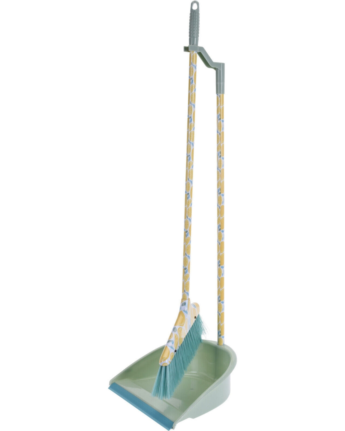 Broom and dustpan with handle