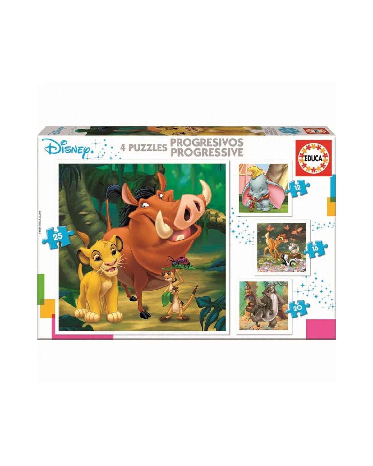 Educa 12-16-20-25 Disney Animals 
