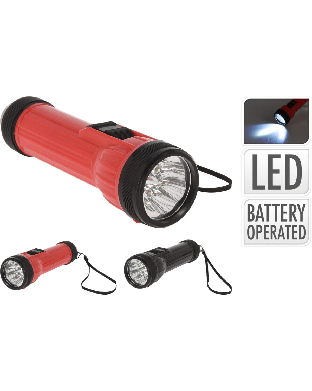 Lygte med rem 19cm LED