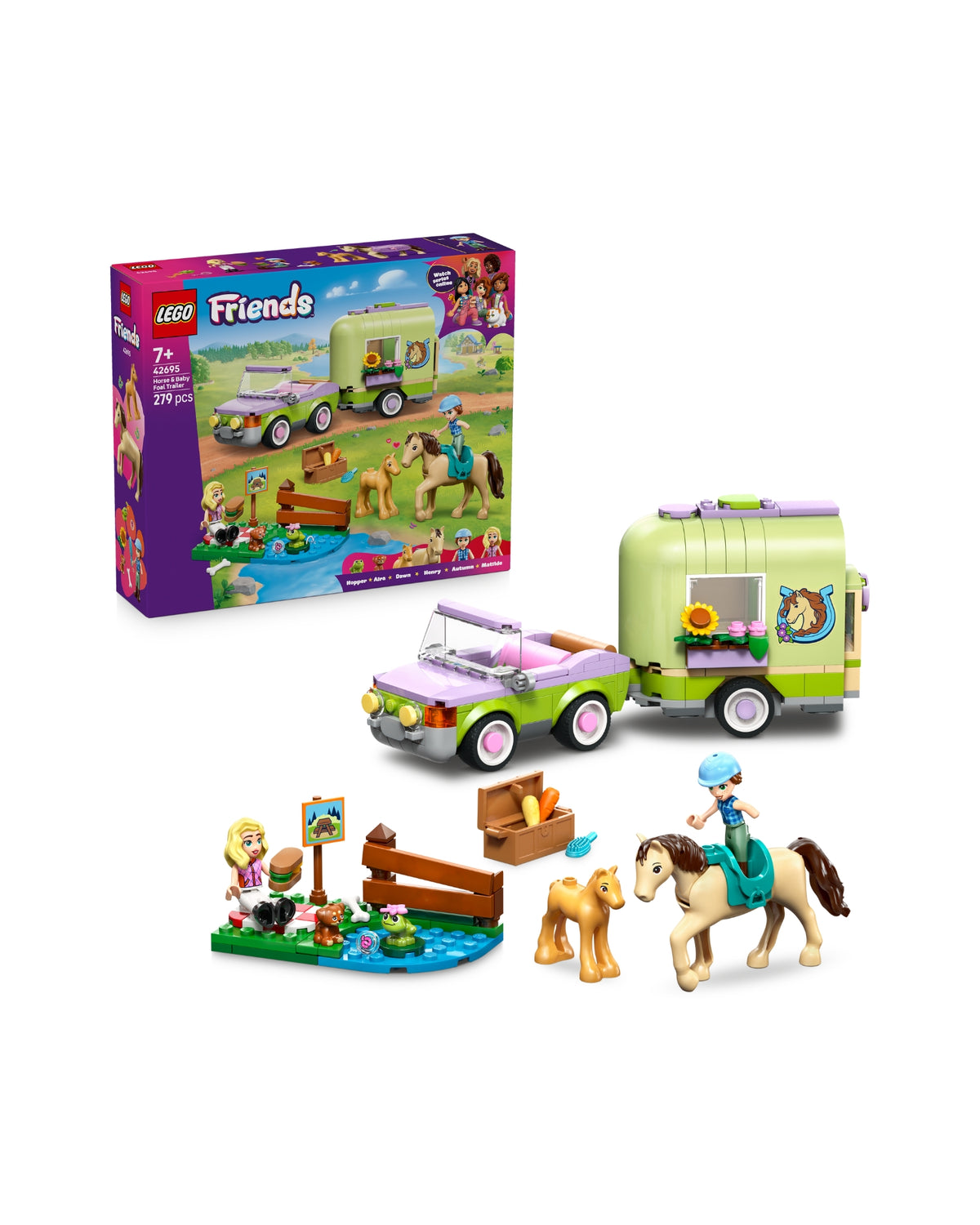 LEGO 42695 Heste- og føltrailer - LEGO Friends 42695