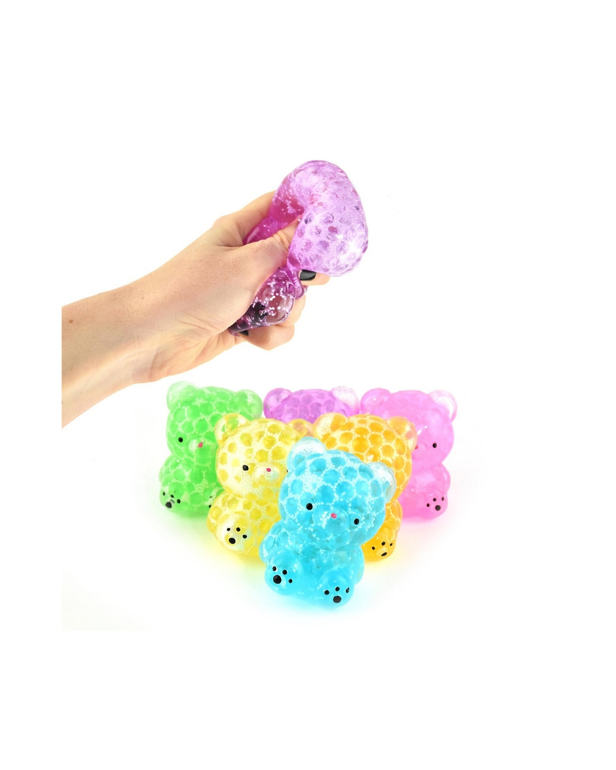 Squeeze bear with water beads 8 cm