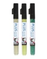 Plus Color marker, L: 14.5 cm, line 1-2 mm, eucalyptus, dark green, leaf green, 3 pcs./ 1 pk.