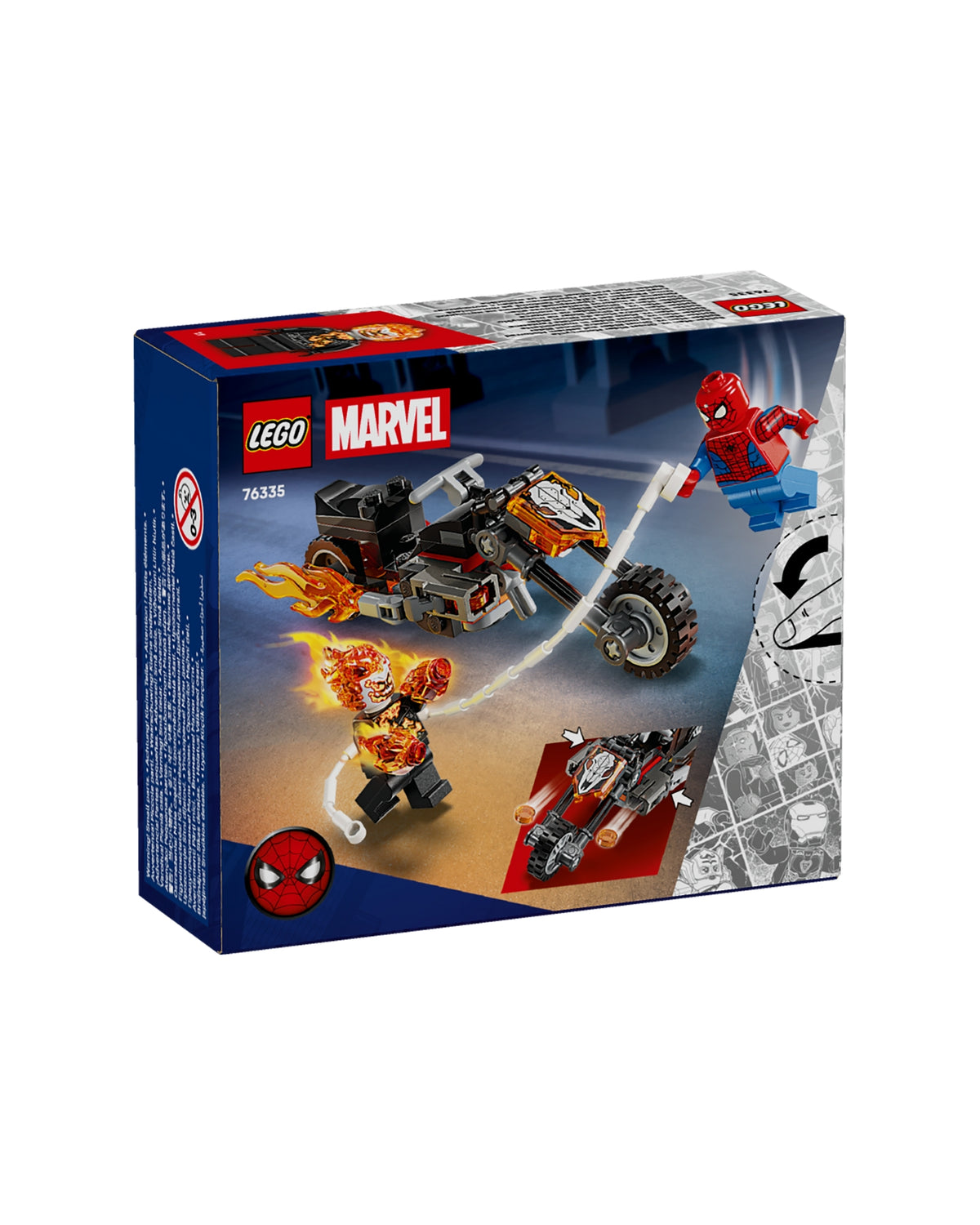 LEGO 76335 Spider-Man mod Ghost Rider på motorcykel - LEGO Marvel 76335