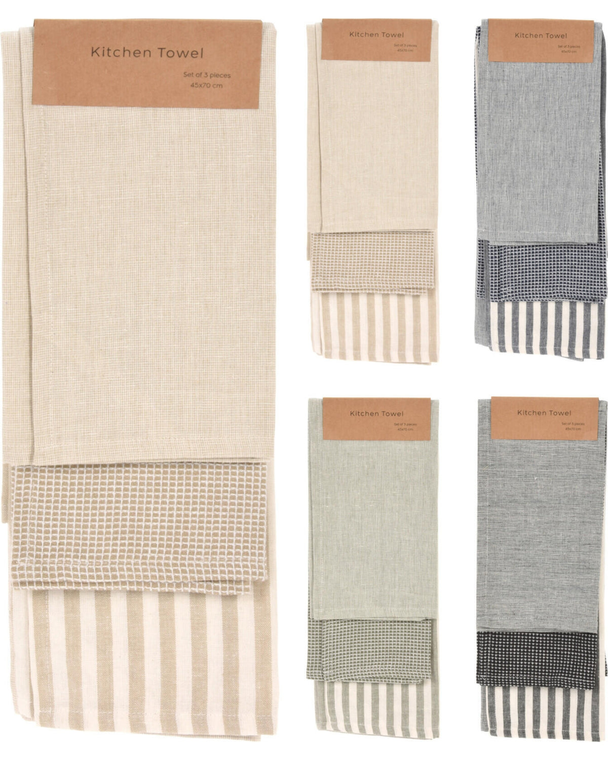 Tea towel 45x70cm 3 pcs