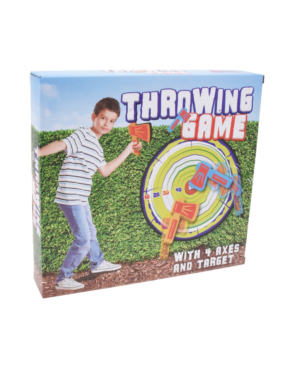 Throwing game with 4 axes and target