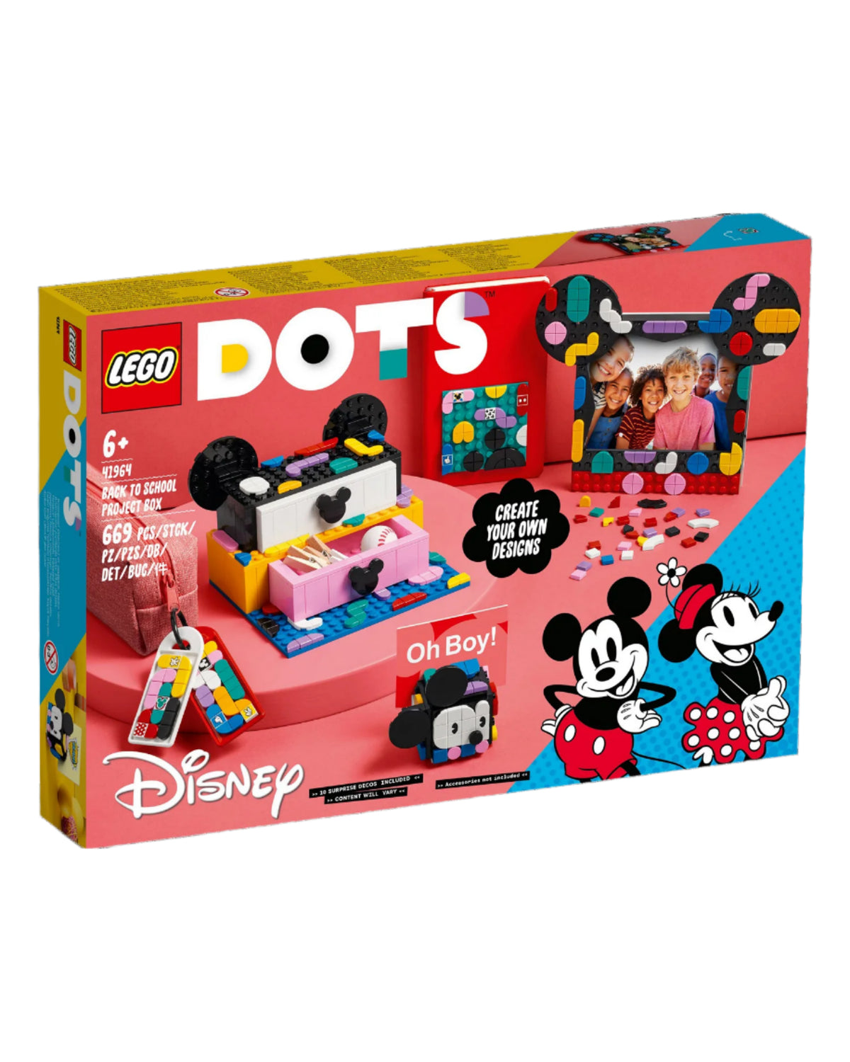LEGO 41964 Mickey Mouse and Minnie Mouse Back to School Project Box - Dots