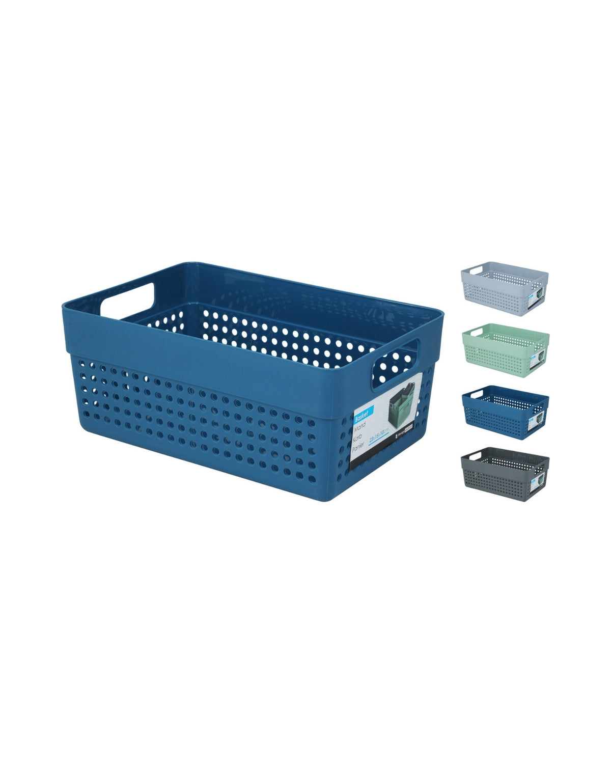 Opbevaringskurv 3,5 liter – 4 farver