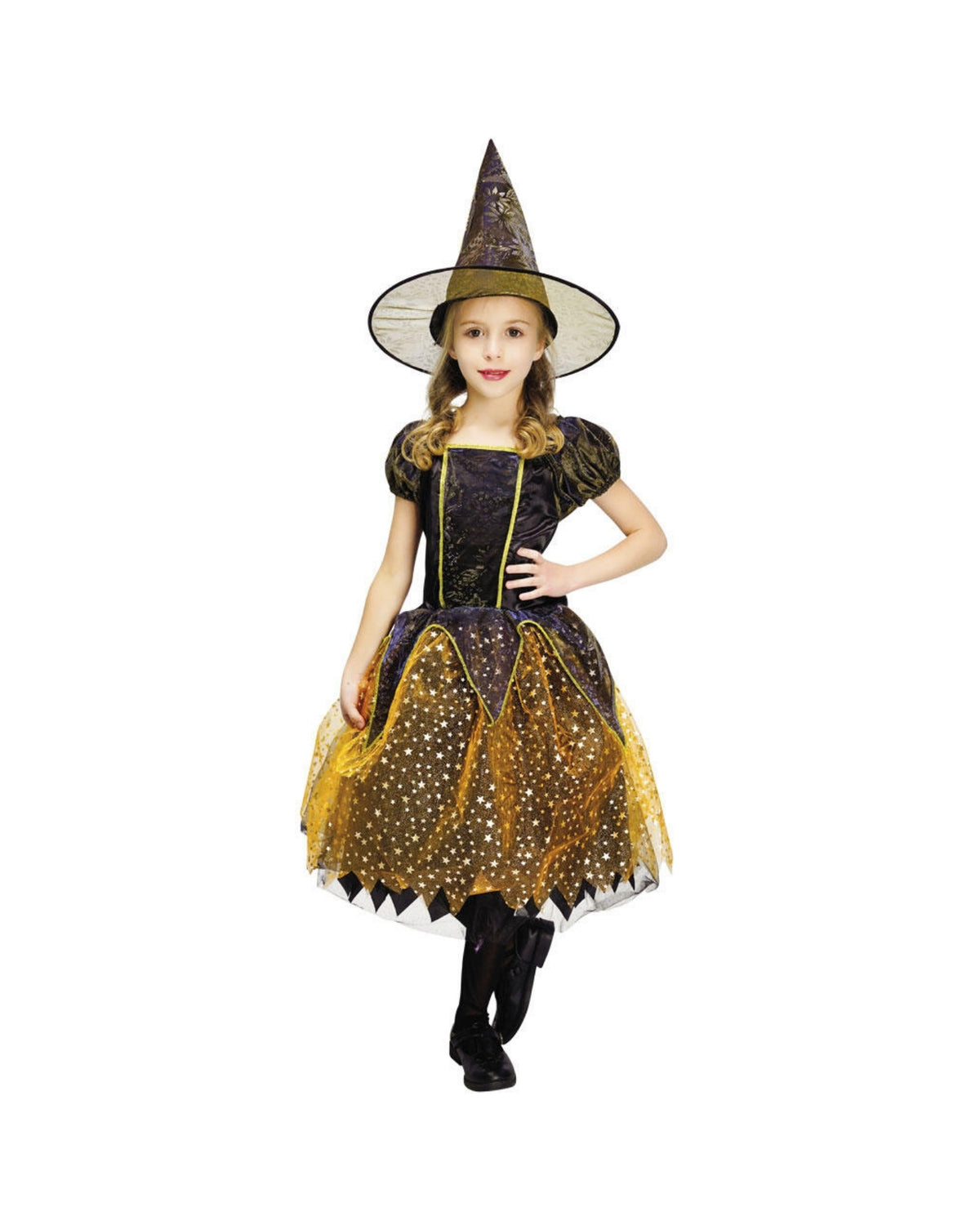 Witch black and orange - Child size M