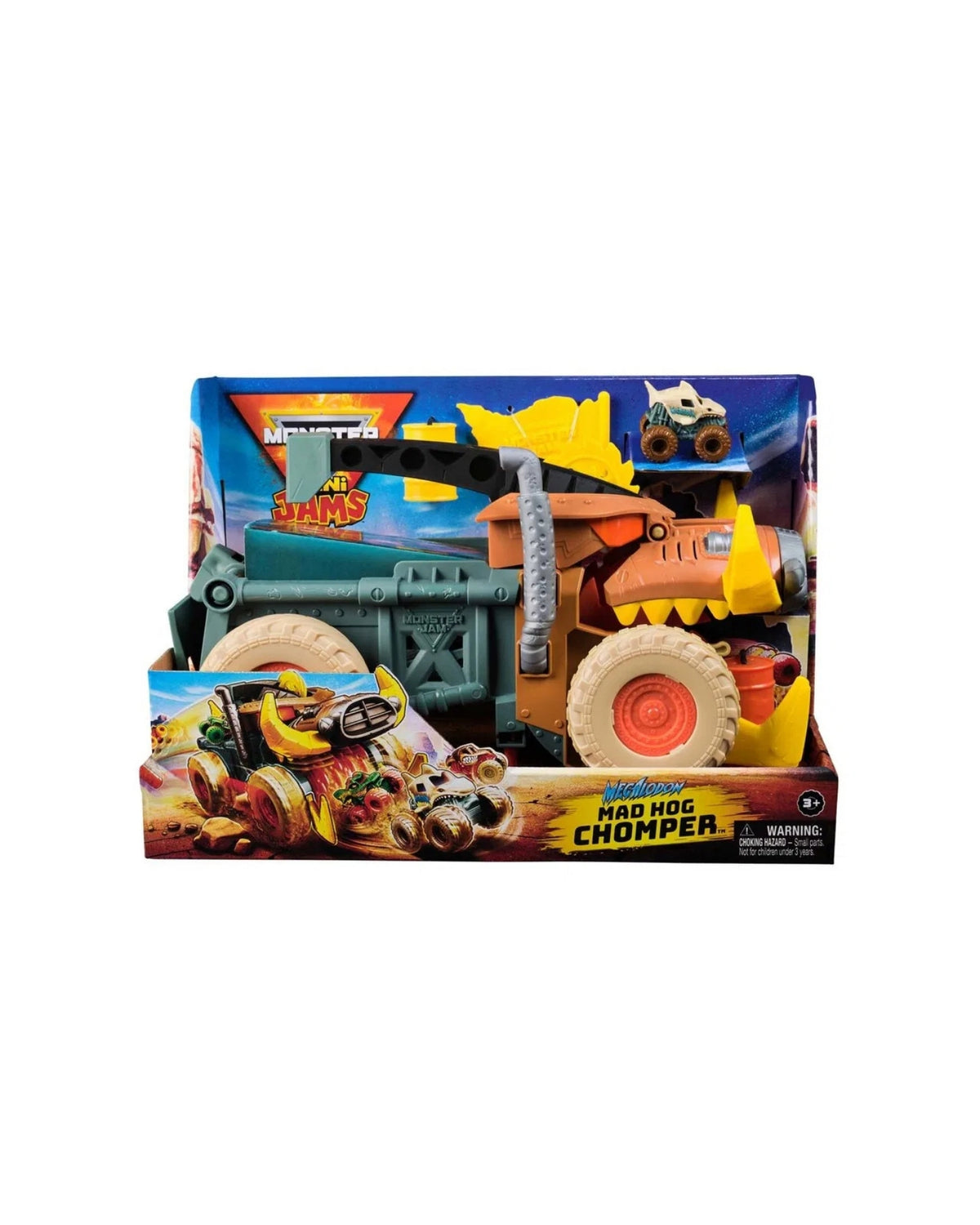Monster Jam Mini Mad Hog Sweeper Playset