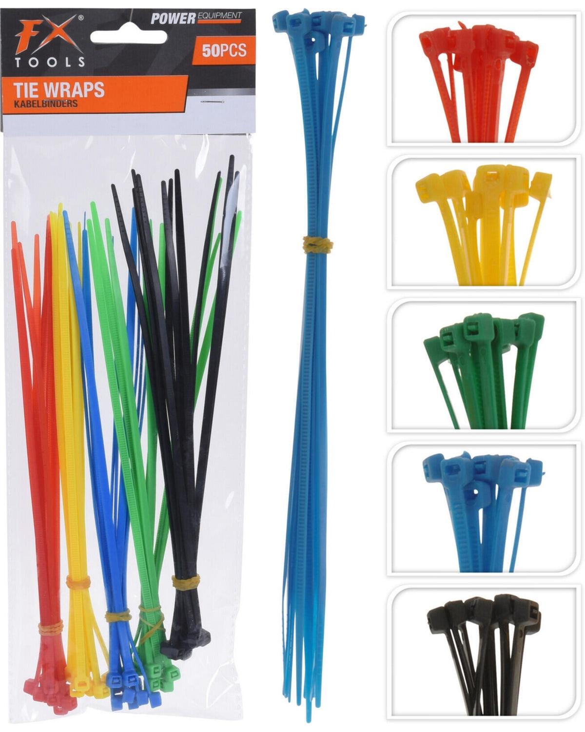 Strips 195mm 50stk 5 farver