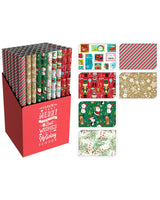 Gavepapir med jul 70x200 cm 1 rulle - 6 design