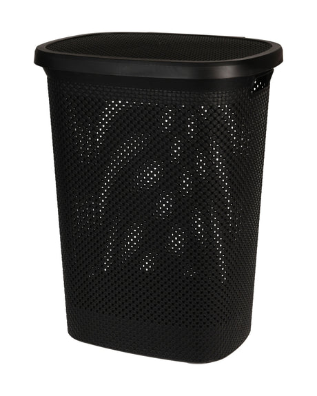 Vasketøjskurv med låg – 60 liter