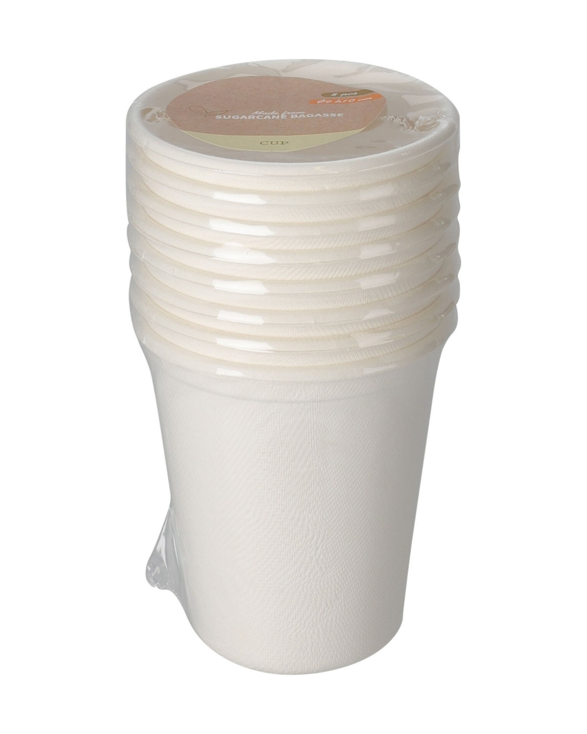 Disposable cups 8 pcs. 275 ml (plant fiber)